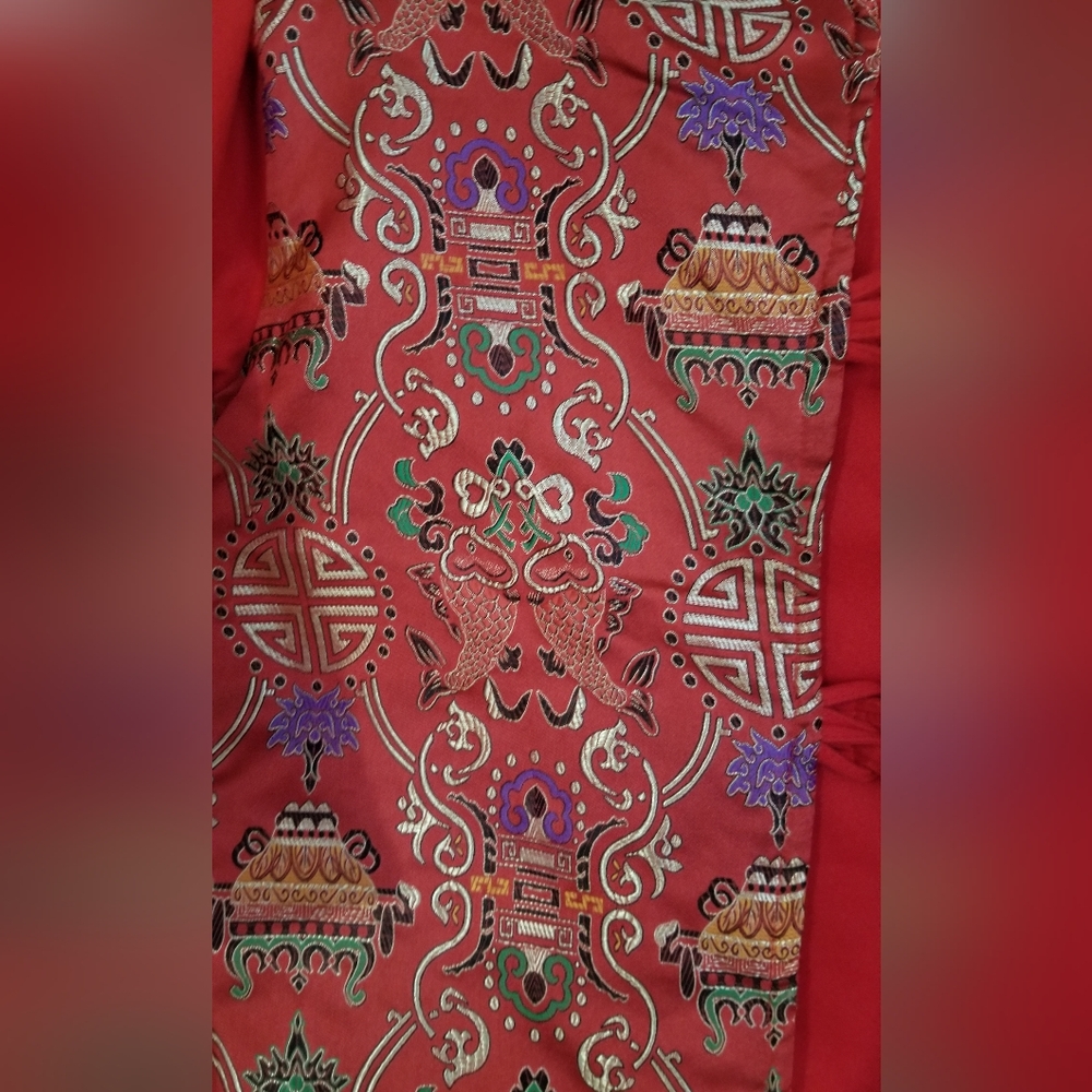 Boy's Winter Chinese Pisces Suit In Red NWT - Picture 5 of 12